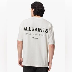 All Saints Underground Oversize Organic Cotton Graphic T-Shirt
